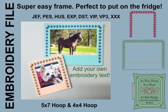 Blank Picture Frames: A Versatile Seasonal Embroidery Design