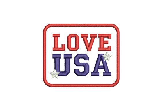 Chevron Love USA Embroidery Design Review for Seasonal Use