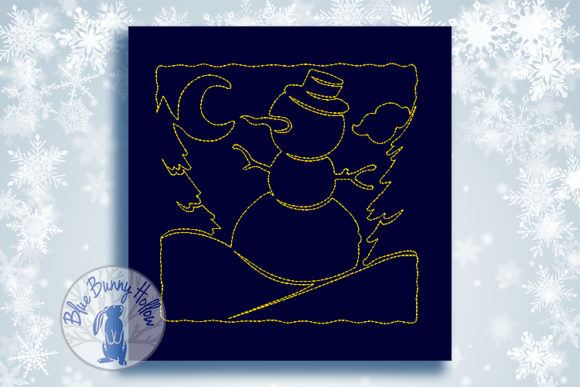 Christmas Quilt Block-Snowman Review for Seasonal Embroidery