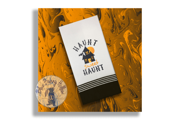 Haunt Sweet Haunt: A Spooky Embroidery Design with Eerie Appeal