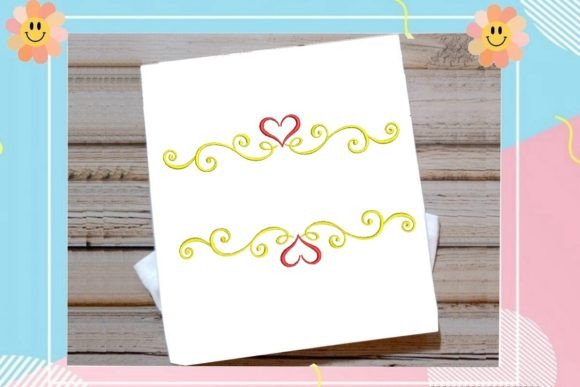 Heart Red Border Embroidery Design Review