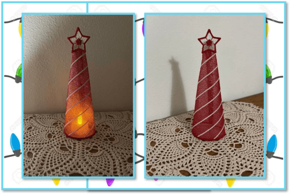Striped, Tall Christmas Tree-FSL Review for Sellers