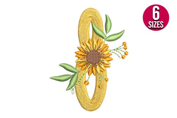 Sunflower Alphabet Number Eight Review for Embroidery Projects