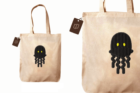 The Jellyfish Silhouette Icon: A Graceful Addition to Your Embroidery Projects