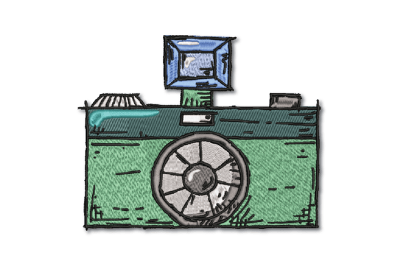 Vintage Camera: A Timeless Embroidery Design for Seasonal Creations