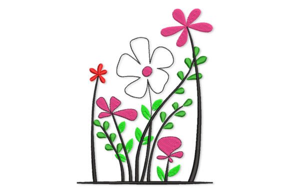 Wildflowers Design Flower Embroidery Review for Apparel Projects